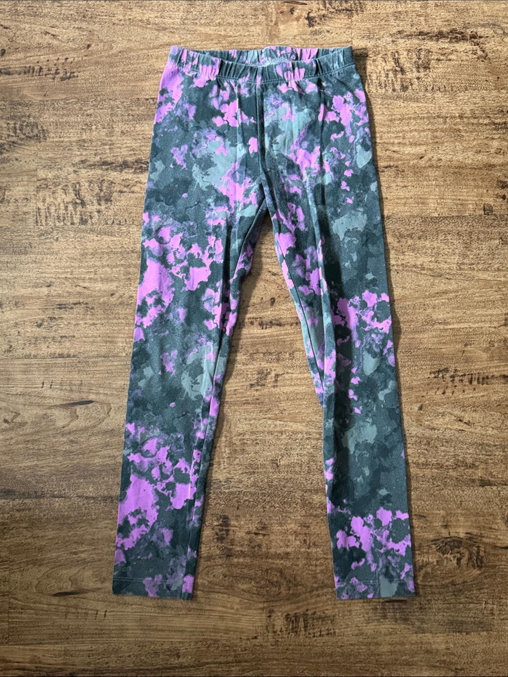 Girls' Purple and Gray Active Leggings - Kids Bottoms size medium 8